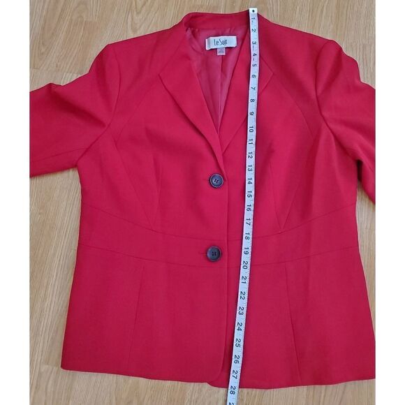 Le Suit Wing-Lapel Blazer size 16 in Red - NEW - Picture 10 of 15